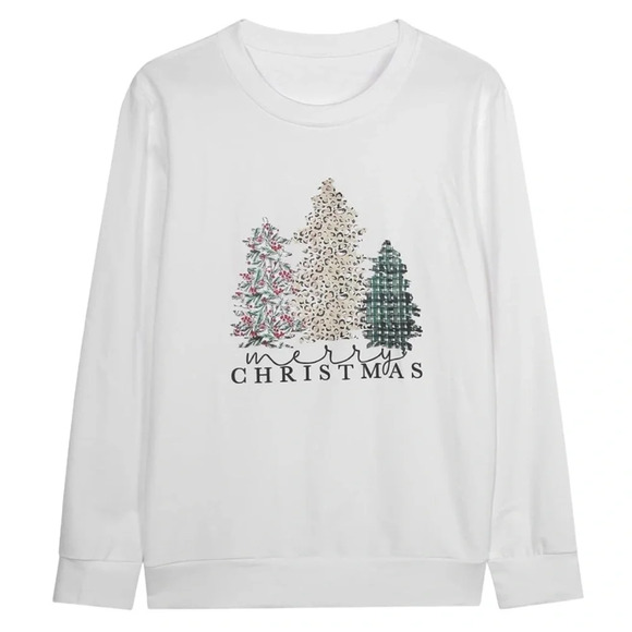 NWOT Women’s Plus Size Long Sleeve Pullover Christmas Sweatshirt - Picture 1 of 5